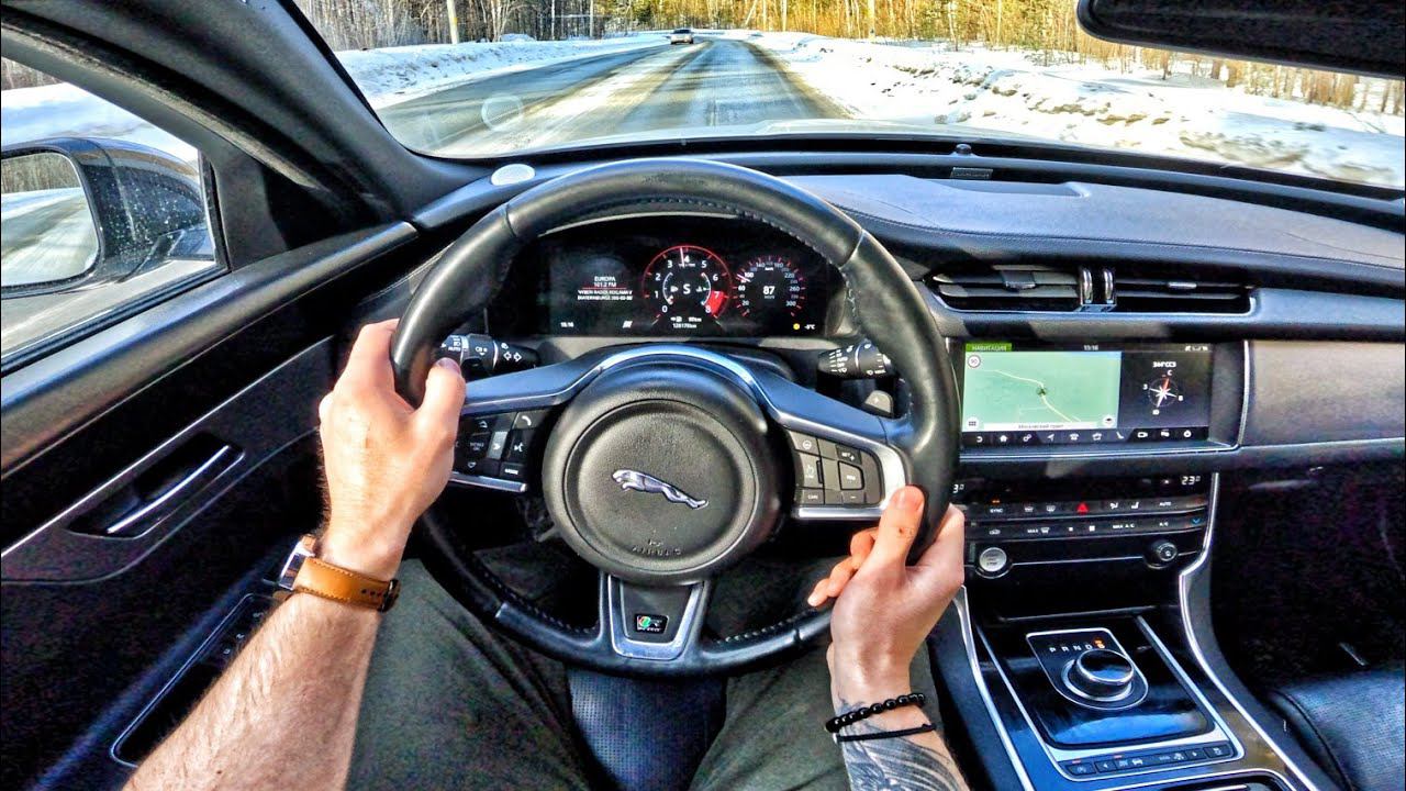 2016 Jaguar XF 2.0 4WD - POV TEST DRIVE смотреть онлайн