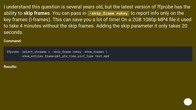 How to get time stamp of closest keyframe before a given timestamp with FFmpeg? смотреть онлайн
