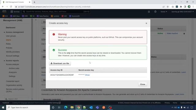 How to get AWS access key and secret key | AWS Tutorials 2022 | Amazon Web Services смотреть онлайн