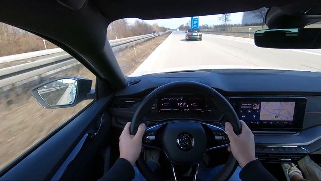 NEW Skoda Octavia RS 2022! POV Drive & Autobahn, Sound 4K By Munichscartester