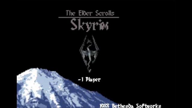 The Elder Scrolls V - Skyrim Main Theme - 8Bit смотреть онлайн