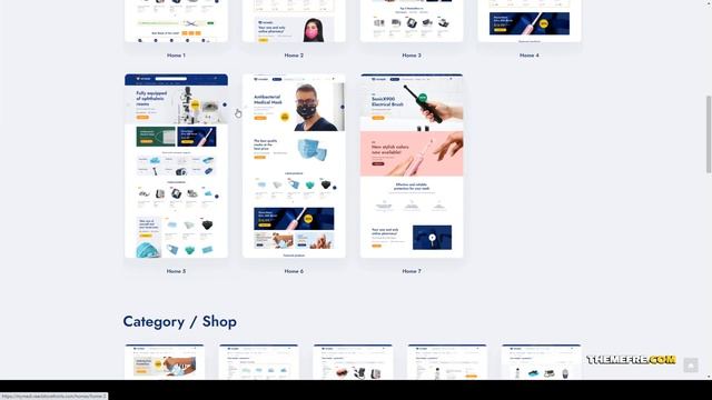 MyMedi - eCommerce React Template REST API doctor Easy Create Website смотреть онлайн