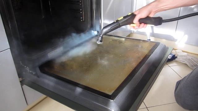 Чистка пароочистителем духовки /духового шкафа. Пароочиститель Karcher SC 2 / Керхер SC 2