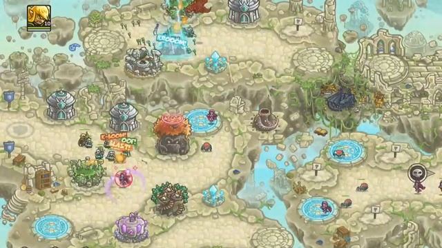 Kingdom Rush Origins Walkthrough: Arcane Quarters (stg13) Campaign Veteran смотреть онлайн