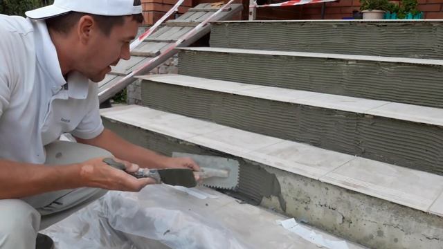 КРЫЛЬЦО. Отделка ступеней. Часть 2. Бюджетный комбинированный метод. смотреть онлайн