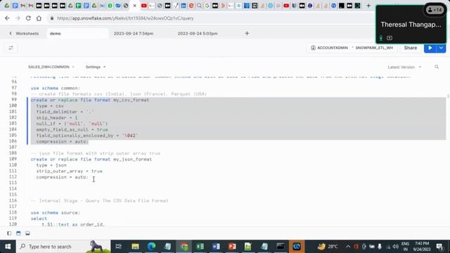 Snowflake End-to-End ETL Project смотреть онлайн