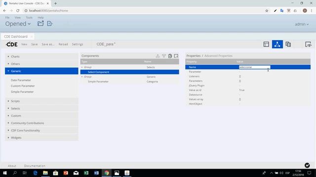 Pentaho Bi server CDE Parametrizado смотреть онлайн