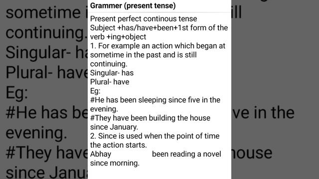shortcut for learning present tense (present perfect continous tense) смотреть онлайн