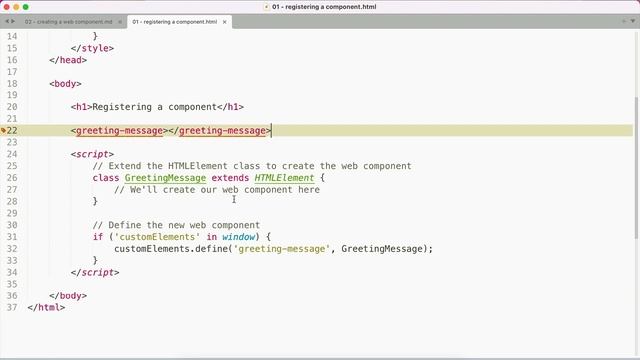 Registering a Web Component with JavaScript смотреть онлайн