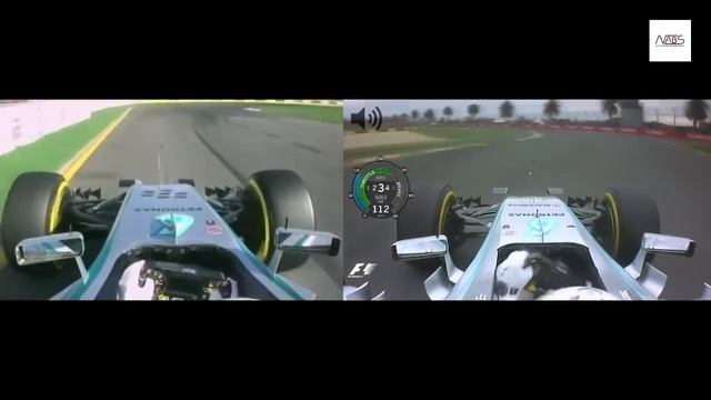 F1 2015 Mercedes W05 vs W06 Lewis Hamilton Onboard Lap Australia Melbourne смотреть онлайн
