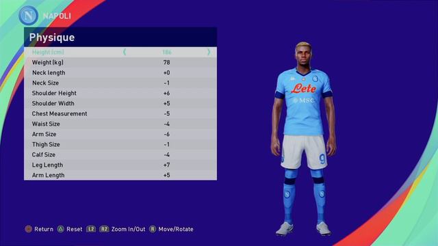 Efootball 2024 Stats Victor Osimhen Napoli смотреть онлайн