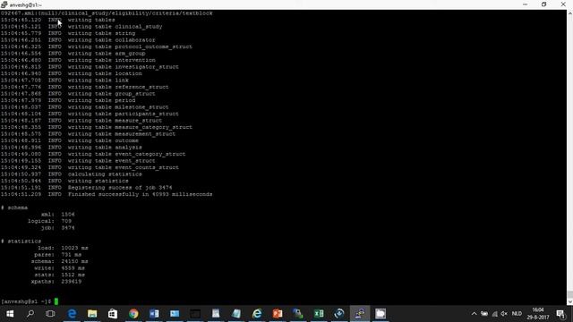 Converting Clinical Trials XML to PostgreSQL смотреть онлайн