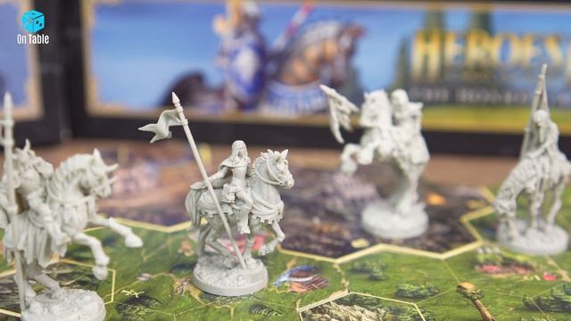 Heroes Of Might And Magic III: The Board Game Unboxing ( On Table: High Quality 4K )