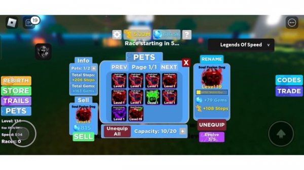 Legends Of Speed | Auto Glitch Pet Script Roblox [ Pastebin ]