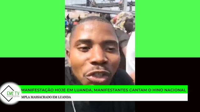MANIFESTAÇÃO HOJE, MANIFESTANTES CANTAM O HINO NACIONAL E EM SEGUIDA GRITAM MPLA CAIU смотреть онлайн