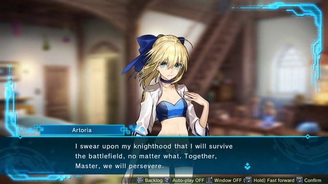 Fate Extella Link All conversations with Artoria смотреть онлайн