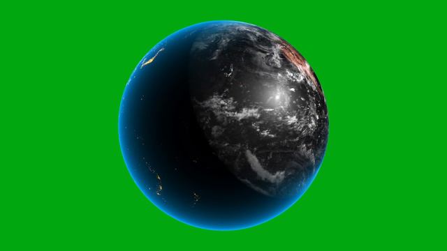 Realistic 3d Planet Earth Rotation Loop Animation on Green Screen - Motion Made смотреть онлайн