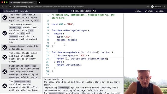 Extract State Logic to Redux - React and Redux - Free Code Camp смотреть онлайн