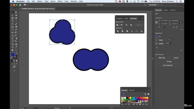 How to Combine Objects and Shapes in Adobe Illustrator смотреть онлайн