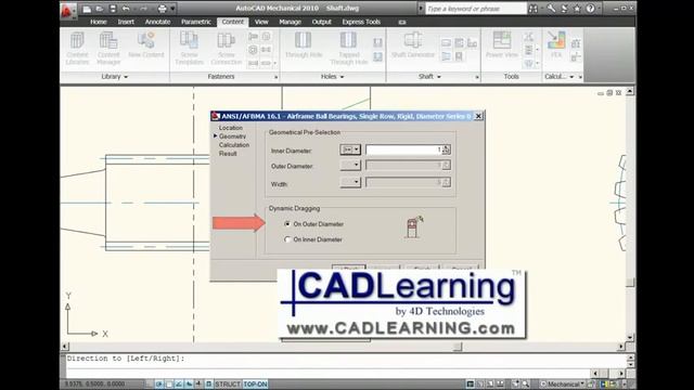 AutoCAD Mechanical 2010 - Shaft Parts - YouTube_3.flv смотреть онлайн
