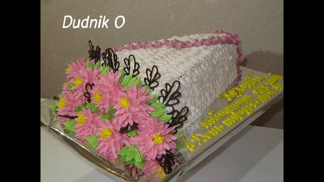 Торты БУКЕТЫ ЦВЕТОВ Мои работы Кремовые торты Bouquets of flowers Cakes смотреть онлайн