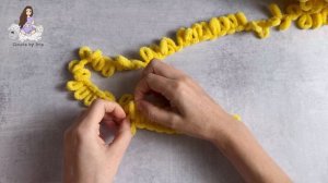 Как вязать из Alize Puffy, Alize Puffy Fine и другой пряжи с готовыми петлями.