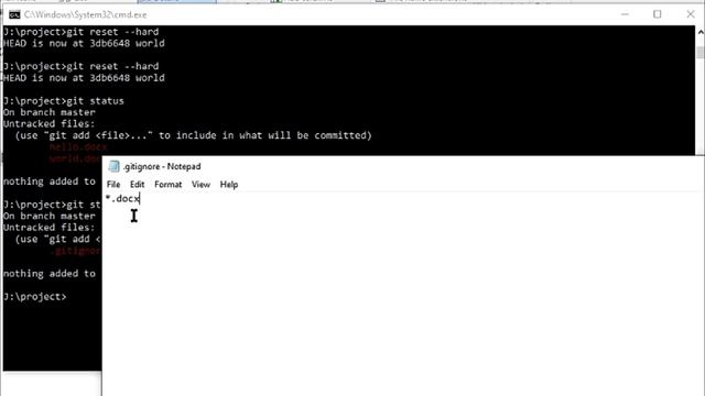 .gitignore purpose in git command line смотреть онлайн