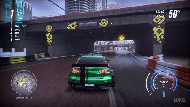 Need for Speed Heat - Mitsubishi Lancer Evo X K.S 2008 Gameplay (PC HD) [1080p60FPS] смотреть онлайн