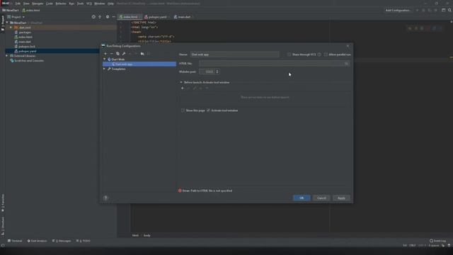 WebStorm 2019.3.1 + Dart 2.7 (Настройка проекта, конфигурация Run & Build) смотреть онлайн