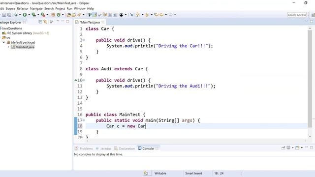 Method Overriding In Java смотреть онлайн