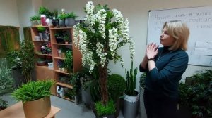 Искусственное растение глициния