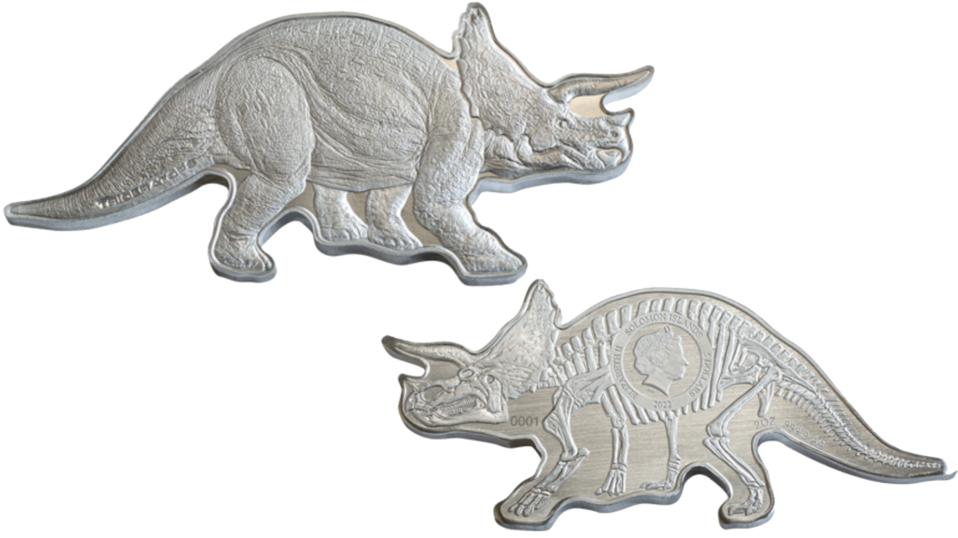 5 долларов Соломоновы Острова Трицератопс. смотреть онлайн