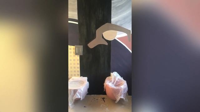 ⚠️ОБЗОР ТУАЛЕТА. РОСПИСЬ ВМЕСТО ПЛИТКИ. #обзор #идея #туалет смотреть онлайн