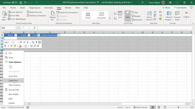 How to delete empty rows in Excel (inc keyboard shortcut) смотреть онлайн