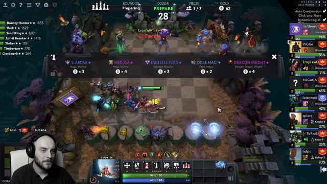 dota auto chess - 6 warlocks strategy by pro - how to play 6 warlocks combo ? queen gameplay #80 смотреть онлайн