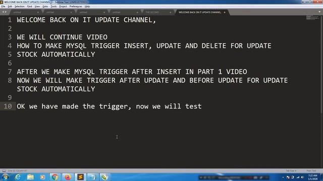make mysql trigger insert, update and delete for update stock automatically PART 2 смотреть онлайн
