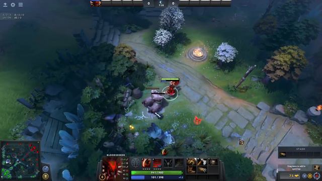 ДоТа 2 как фармить лес Блудсикером Патч 7.02 смотреть онлайн