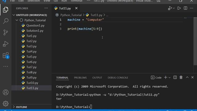 Python Tutorial #tutorial 11 || String Slicing in Python смотреть онлайн