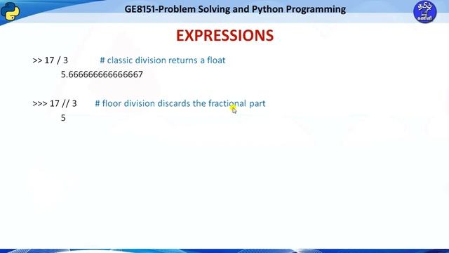 GE8151 - PYTHON PROGRAMMING - UNIT2 - PART 1 смотреть онлайн