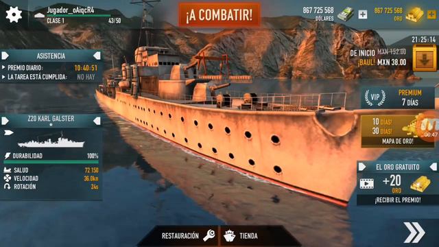 DINERO INFINITO!! APK HACK EN ESPAÑOL!! BATTLE OF WARSHIPS!! смотреть онлайн