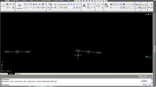 Дин.блок ЛЭП (AutoCAD 2009) смотреть онлайн