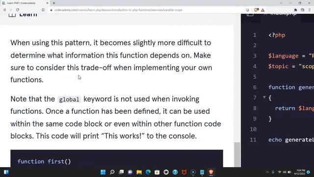 How Variable Scope Works in PHP, Variable Scope Explained, Local vs Global Scope, PHP Function Scop смотреть онлайн