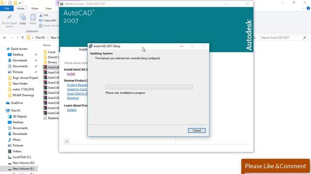 AutoCAD 2007 Installation with problem solve in Windows 7,8,8.1,10(অটোক্যাড Install করার সহজ নিয়ম) смотреть онлайн
