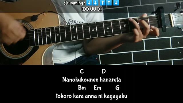 (chord gitar) Bocchi the rock!-星座になれたら (If I could be a constellation (kessoku band) Easy tutorial смотреть онлайн