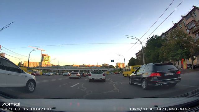 Вождение по Киеву●Driving in Kiev●Виноградарь - Демеевка через Шулявку●Timelapse 4x смотреть онлайн