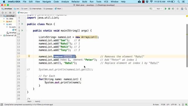 19.3 Collections - Operations on Array List [learn Java] смотреть онлайн
