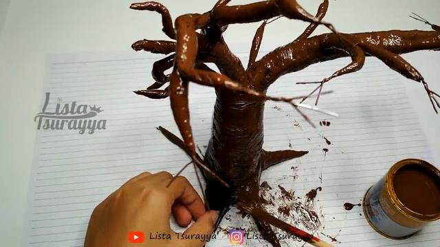 Tutorial Bonsay Sakura dari Kantong Plastik Kresek dan Tali Kur | Bonsai Handmade смотреть онлайн