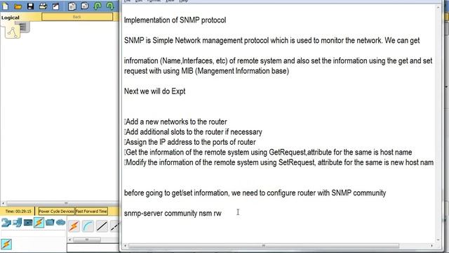 SNMP IMPLEMENTATION USING CISCO PACKET TRACER By N Senthil Madasamy смотреть онлайн