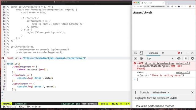 Async/Await Javascript and Promises - Fetch API vs Axios by Example смотреть онлайн