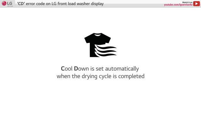 [LG Front Load Washer] - CD error code appears on display смотреть онлайн